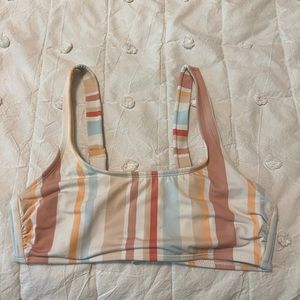 Stripped swimsuit top xhilaration